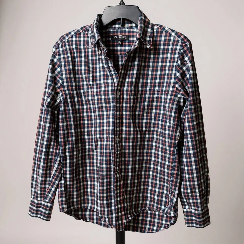 J.Crew Mercantile Flex Plaid Button Down Shirt Men’s M